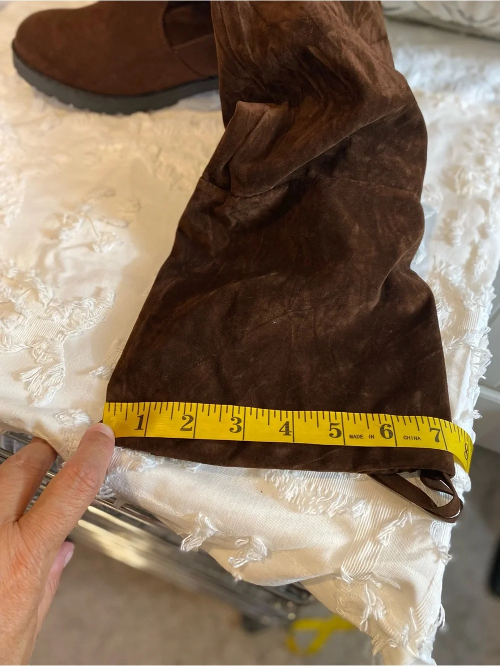 New!  Brown Suede Over-the-Knee Boots